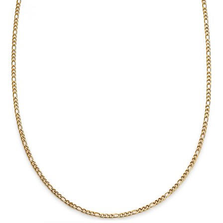 Essentials | 2 mm Gold-tone Figaro Chain Necklace for Men - Chain necklaces