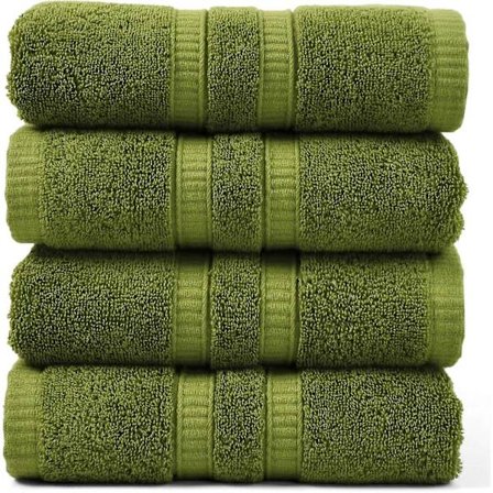 2025 Siste Modell Bomull Håndklær, Ekstra Myke, Absorberende, Hurtigtørkende Badehåndklær, 4-pakning