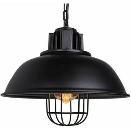 Industriel Pendellampe, Ø33CM Industriel Lysekrone Loftlampe Metal Skærm Dekoration Belysning E27 til Stue K