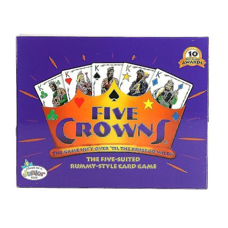 Five Crowns Kortspil Klassisk Familiefest Rummy Style Spil Interaktive Spil Engelsk Version Gratis Forsendelse