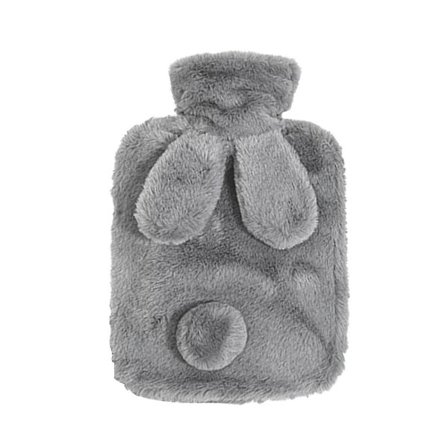 Varmtvandsflaske med betræk 500ml Varmtvandspose til nakke, skuldersmerter, menstruationssmerter, varmt omslag og kuldeterapi, fødder og sengevarmer