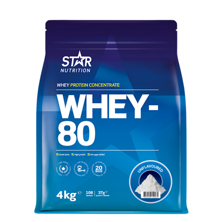 Star Nutrition Whey-80 Vassleprotein 4 kg