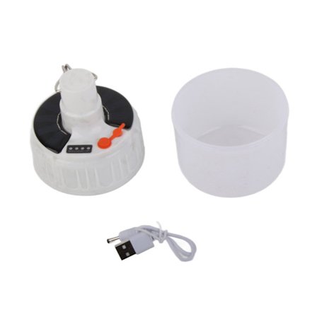 3 solcelledrevne LED-pærer Høj lysstyrke Lav energi Genopladelig til natmarkedsbod Camping