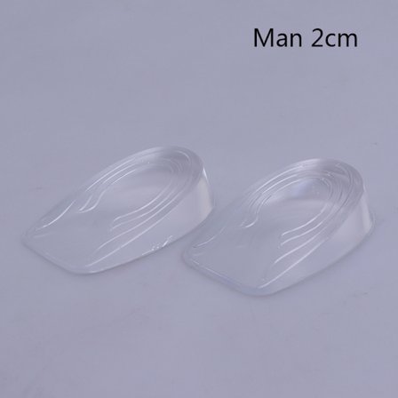 1 Par Höjdlyft Herr Dam Skor Innersula Silikon Hälinlägg