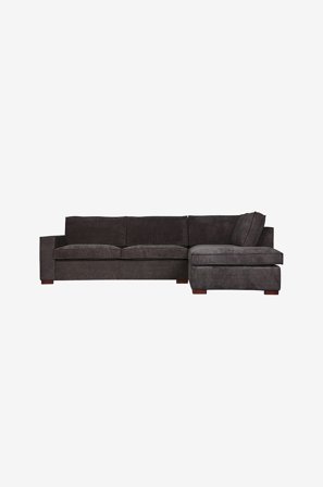 WOOOD - Hjørnesofa Thomas, højre - Grå - Sofaer med chaiselong - Fra Homeroom