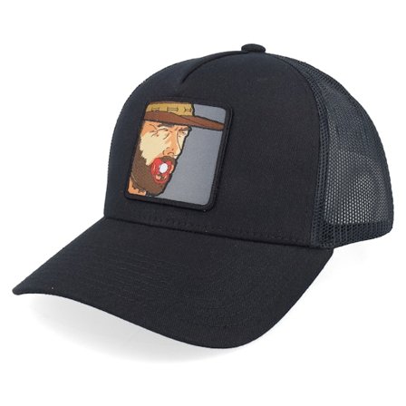 BOOM - Svart trucker Caps - Grown Man With Pacifier Patch Black A-frame Trucker @ Hatstore