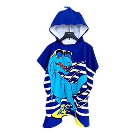 Badehåndklæde børnebadehåndklæde, udsøgt mønster badekåbe badehåndklæde poncho badehåndklæde poncho børn drenge piger sødt håndklæde med hætte til 