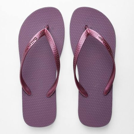 Lila och svarta, storlek 40, dam slim fit flip flops