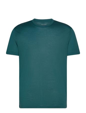 Panos Emporio Wool Short Sleeve Top Navy Panos Emporio