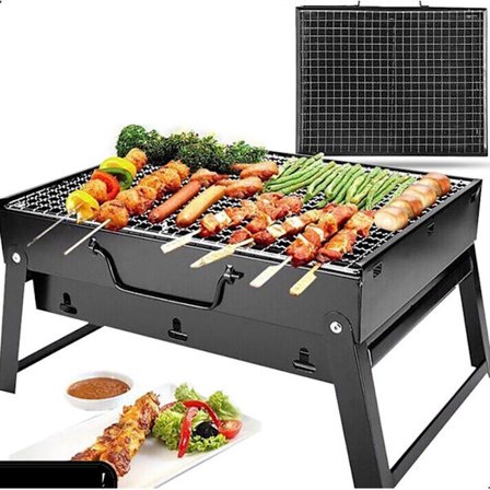 BBQ Camping Utomhus Snabbfällbar Grill Kolgrill