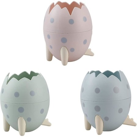 3-pak Dinosaur Egg Blyantstativ Egg Desk Tilbehør Organizer Desktop Pen Cup Oppbevaringskrukke Container Papirvarer Boks