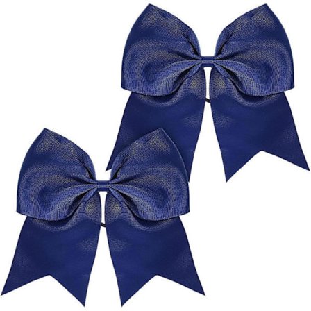 2-pack stora cheerleadingrosetter i marinblått, 20,3 cm