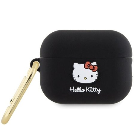 Hello Kitty 3D Kitty-hodeetui i silikon for AirPods Pro 2 (2022/2023) - Svart