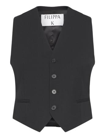 Tailored Vest Designers Sleeveless Blazers Black Filippa K