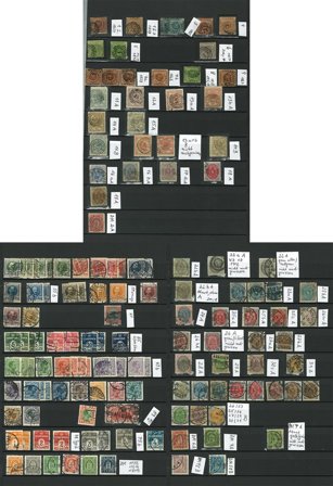 Danmark til 1997 - Dubletsamling i 1 indstiksbog - Stemplet