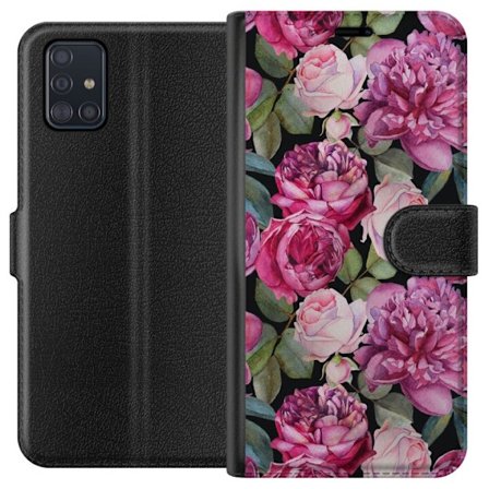 Kompatibelt Plånboksfodral till Samsung Samsung Galaxy A51 Blommor