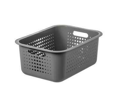 SmartStore Förvaringskorg antracit 10L - Lyreco - Skolmöbler och inredning - Förvaringsmöbler - Backar, boxar och korgar