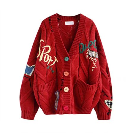 Dame Juletrøje Pullover Trøje Jumper Crew Neck Ribstrikket Kni