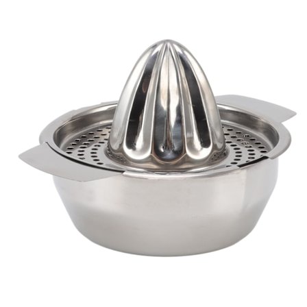 Bærbar manuell juicer i rustfritt stål, lett å rengjøre, delt design, håndpresset fruktpresse