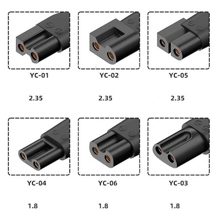 6 st Typ-c laddningsadapter Rak adapter för elektrisk hårklippare Skäggtrimmer, Rakapparater, Skönhetsinstrument