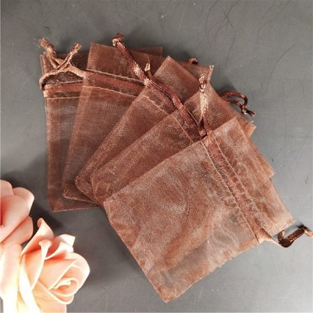 25/50 st/lot Vit dragsko Organzapåsar&små påsar Smyckespaketpåsar Julbröllopsförpackning Presentpåsar 5z