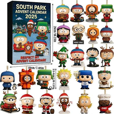 South Park Joulukalenteri 2025 South Park Joulukalenteri Sokkolaatikko