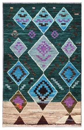 Moroccan Berber - Afghanistan 88X142 Zwart/Donkerblauw Wol, Afghanistan