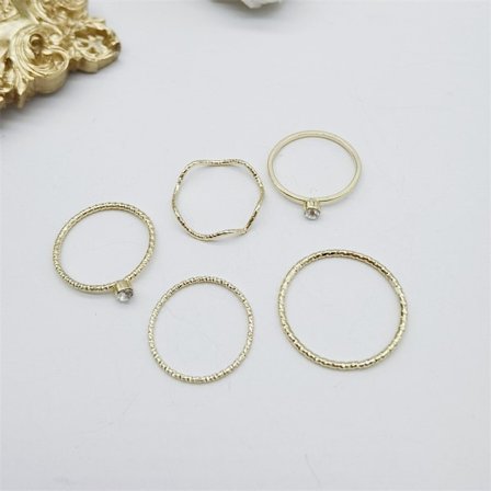 Fashionabla damringar öppna ringar LED-ring lillfingerring set Amazon