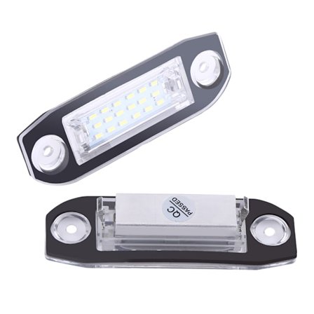 2x LED-nummerplåtsbelysning för Volvo S40 S60 S80 XC60 XC70 XC90