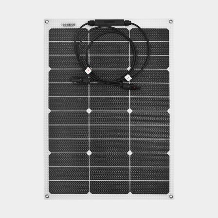 Elastyczny panel słoneczny Juni Solar 60W Junction Box, 60 W, monokrystaliczny, 12 V, 580 x 540 x 3 mm, biały - Jachtowa