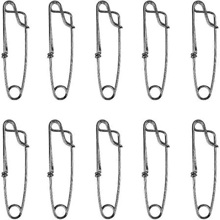 100x Lange Line Klips Rustfrit Stål Snap Langline Gren Hanger Tun Klip