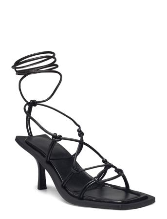 Nicole - Strap Heel Sandal Med Hæl Svart Day Birger Et Mikkelsen