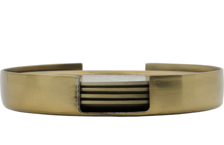 House Doctor Hammer Coasters Golden 4stk