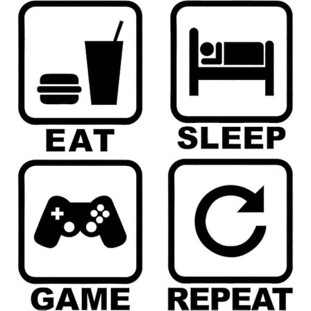 Spis Sov Gamer Vægdekorationer Vægmalerier, Drenge Controller Spil Vægklistermærker DIY, Videospil Vægklistermærke til Boligindretning