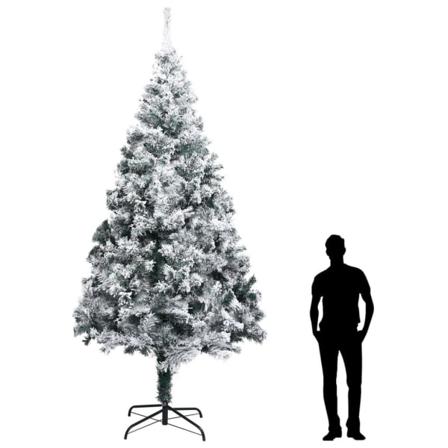 Vidaxl Plastgran Med Snö Grön 400 Cm Pvc Grön