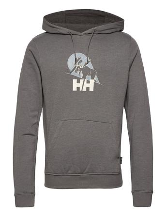 F2F Cotton Hoodie Hettegenser Genser Grå Helly Hansen