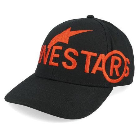 Alpinestars - Svart adjustable Keps - Committed Black/Orange Adjustable @ Hatstore