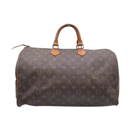 Louis Vuitton Vintage Louis Vuitton Vintage Monogram Canvas Speedy 40 Väska Satchel brun, Dam Vintage Väskor, Dam, Storlek: ONE SIZE