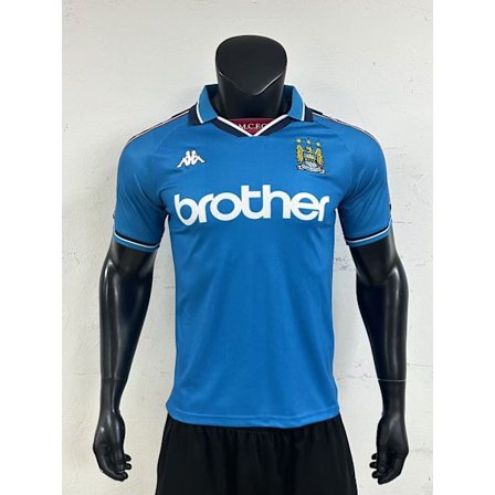 97-98 Manchester City F.C. Hjemmebane Fodbolduniform T-shirt S-2XL