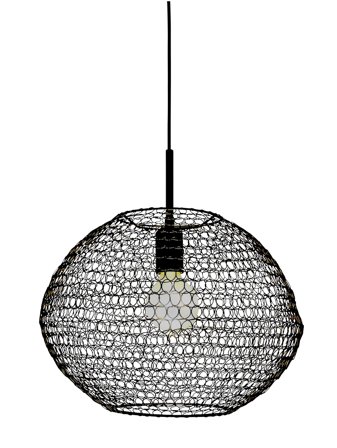 Aneta Lighting FIZZ taklampe 38cm, svart, E27