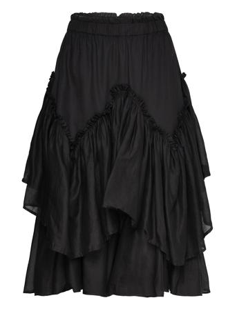 Multi Layer Skirt - Sharmaine Skirts Knee-length & Midi Skirts Black Rabens Sal R