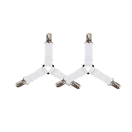3 Clips Bed Corner Holder Bed Sheet Fasteners Mattress Cover Clips Heavy Duty Bedding Sheets Elastic Straps Adjustable
