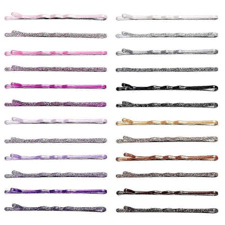 Hårklämmor Metall Glitter Puder Hårklämmor Metall Hårnålar Hårklämmor Glitter Puder Hårnålar