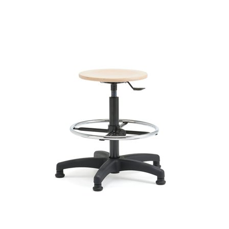 Průmyslová židle WARNER, opěrný kruh, 530-780 mm