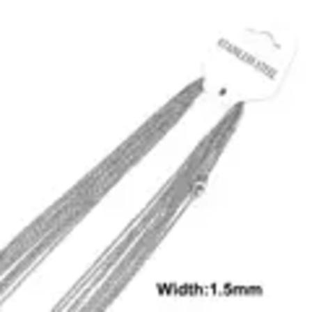 10 st guldpläterade rostfria stållänkar 45/50/55/60CM Bulk Halsbandskedjor Smycken Kubanska kedjor Grossistkedjor Halsband DIY-hantverk Steel Color-