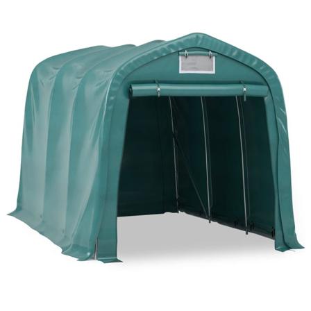 vidaXL Garagetält PVC 2,4x3,6 m grön Grön