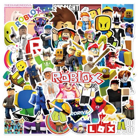 50 st/set Roblox Graffiti Stickers Flaska Skateboard Stickers