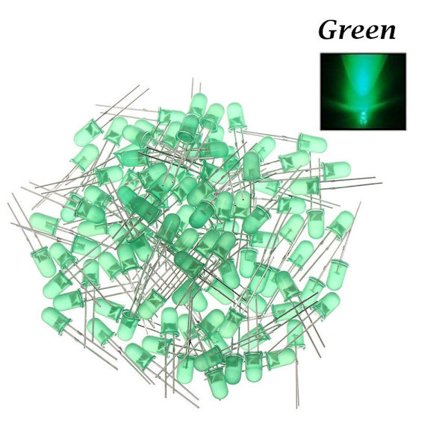 1000st LED-lampa pärlor 5mm LED-ljus GRÖN 1000st 1000st