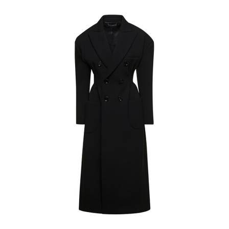 Dolce & Gabbana, Double-Breasted Coats Zwart, Dames, Maat:M