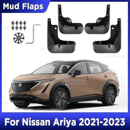 Til Nissan Ariya 2021 2022 2023 4 stk. Stænklapper Mud Flaps Stænkskærme Mudflaps Forreste Bageste Skærm Auto Styling Biltilbehør